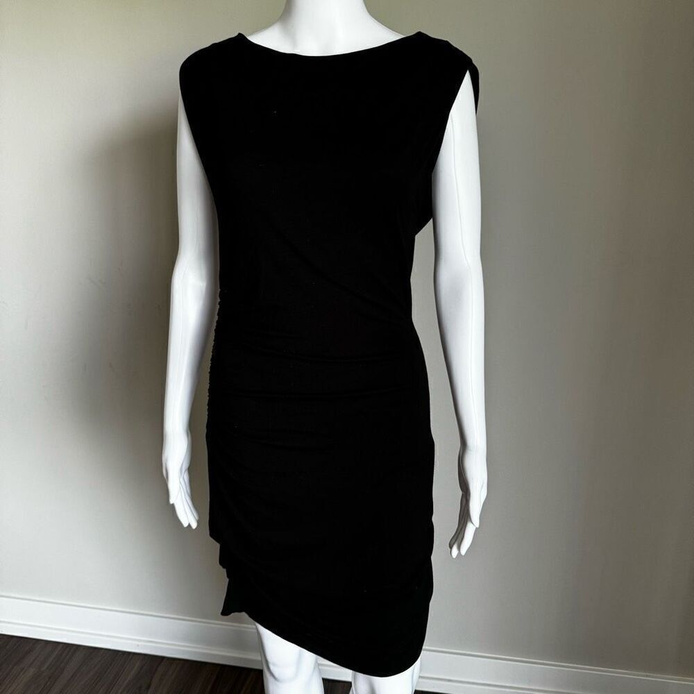 Kain Label Black Side Ruched Dress